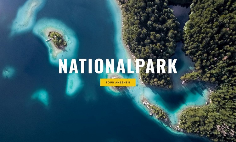 Nationalpark Website design