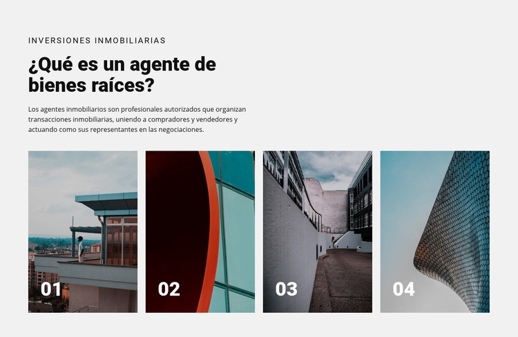 Los mejores agentes inmobiliarios Plantillas de creación de sitios web