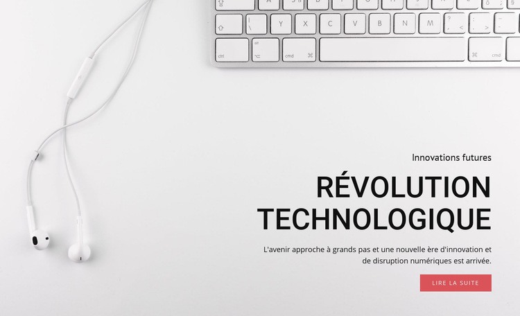 Révolution de la technologie et des équipements Conception de site Web