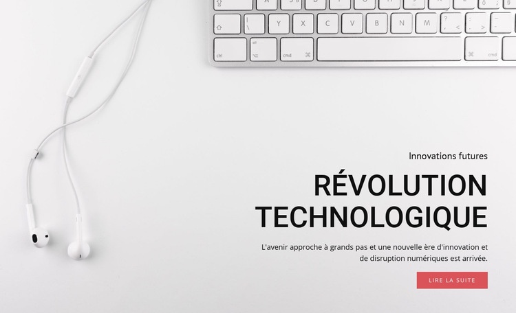 Révolution de la technologie et des équipements Créateur de site Web HTML