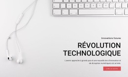 Révolution De La Technologie Et Des Équipements - Modèle Professionnel D'Une Page