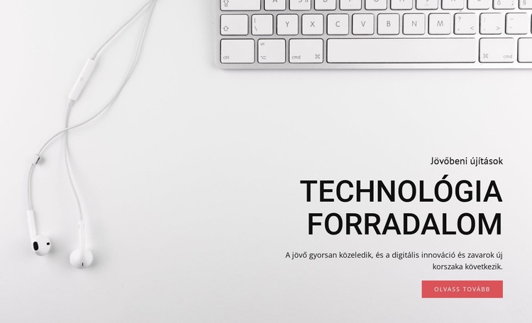 Technológiai és berendezési forradalom CSS sablon