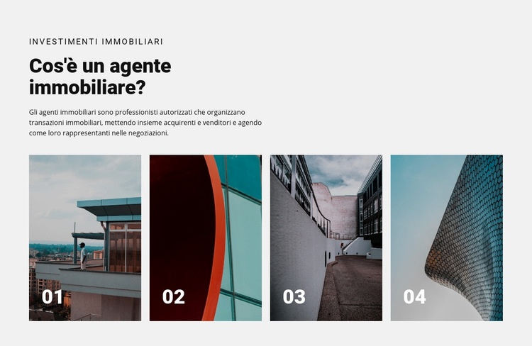 I migliori agenti immobiliari Mockup del sito web