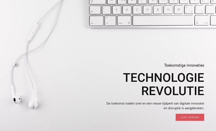 Technologie en apparatuurrevolutie CSS-sjabloon