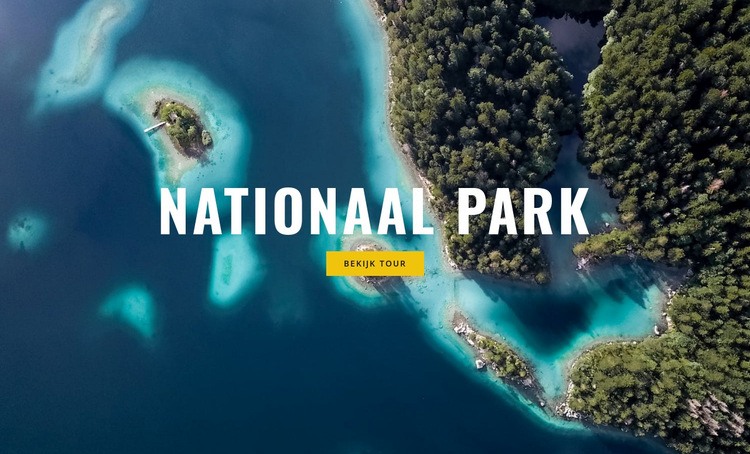 Nationaal Park Website mockup