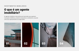 Principais Agentes Imobiliários - Modelo De Maquete De Site