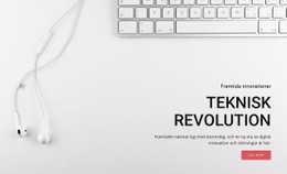 Teknik- Och Utrustningsrevolution - Enkel Webbplatsmall