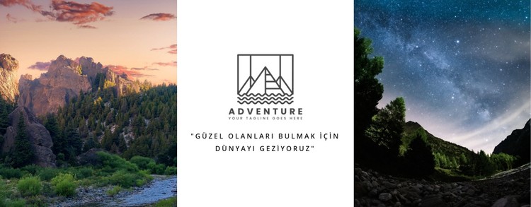 Dağlarda tatil CSS Şablonu