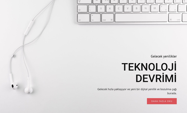 Teknoloji ve ekipman devrimi Joomla Şablonu