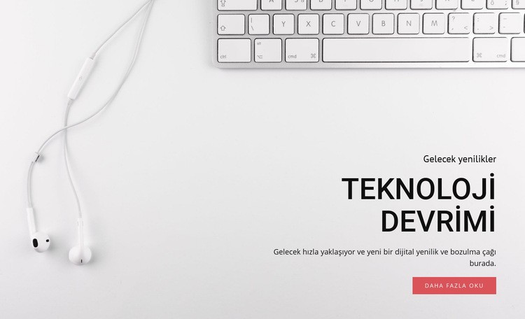 Teknoloji ve ekipman devrimi Web Sitesi Oluşturucu Şablonları