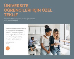 Öğrenciler Için Özel Teklif Web Sitesi Tasarımı