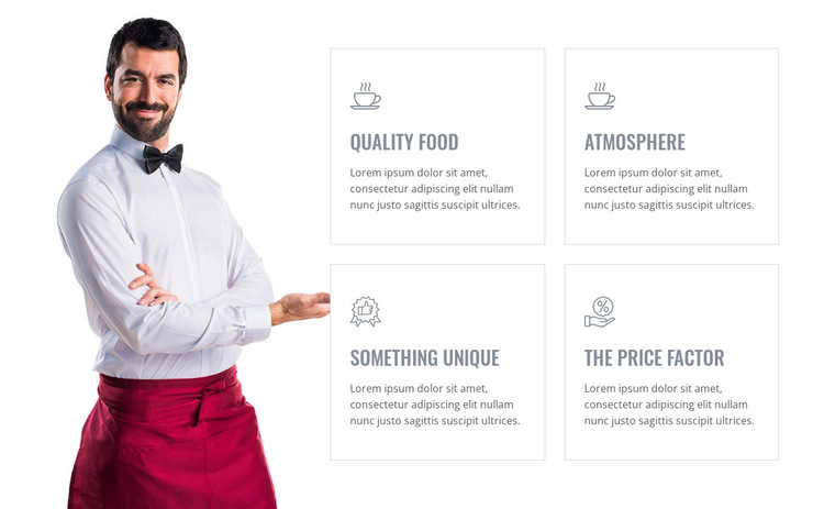 Great food quality and ambience HTML5 Template