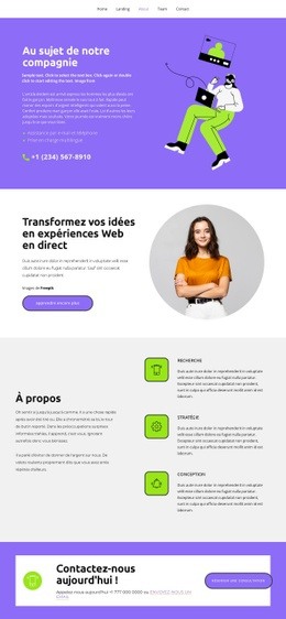 Tout Sur Notre Métier - HTML Page Maker