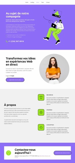 Tout Sur Notre Métier – Modèle Vierge HTML5