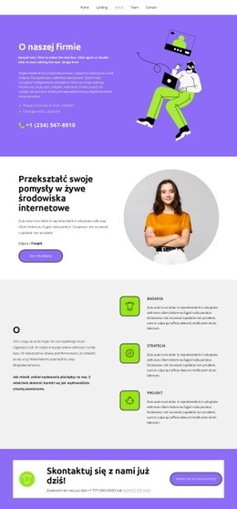 Wszystko O Naszej Działalności – Pusty Szablon HTML5