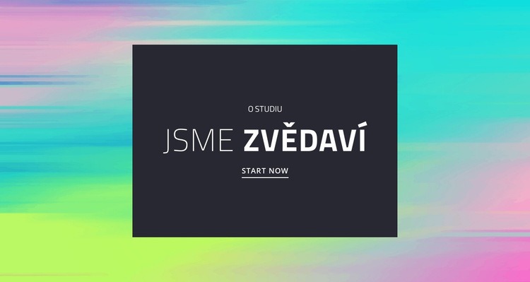 Jsme zvědaví Šablona CSS