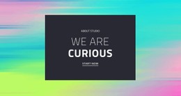 We Are Curious Free Template