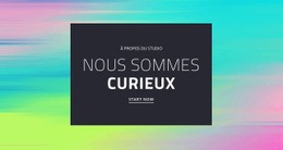 Nous Sommes Curieux - Website Creation HTML