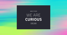 We Are Curious - Free HTML5 Template
