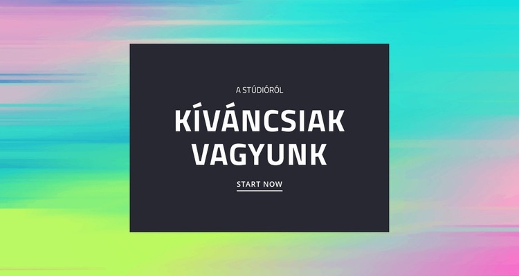 Kíváncsiak vagyunk CSS sablon