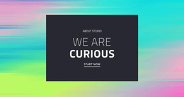 We Are Curious - Ecommerce Template