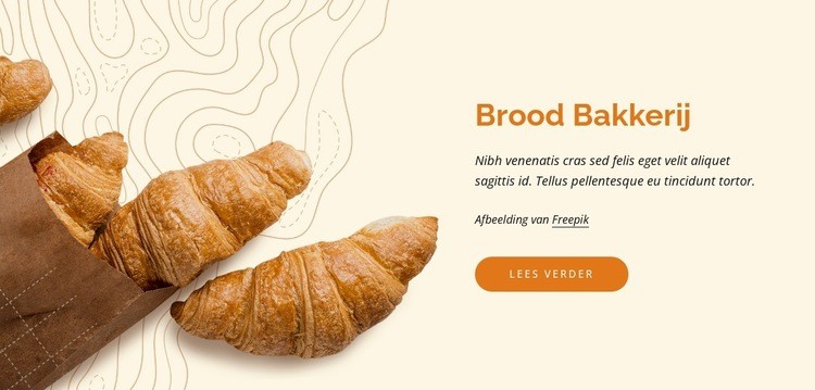 Bakkerij- en cateringbenodigdheden kopen Website Builder-sjablonen