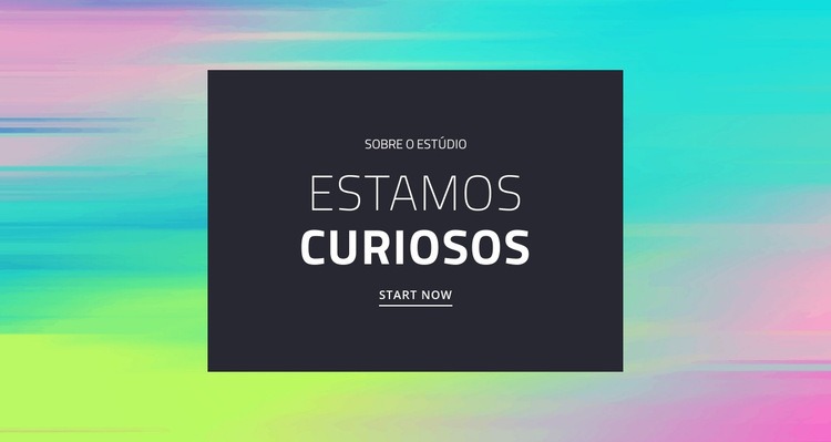 Somos curiosos Modelos de construtor de sites