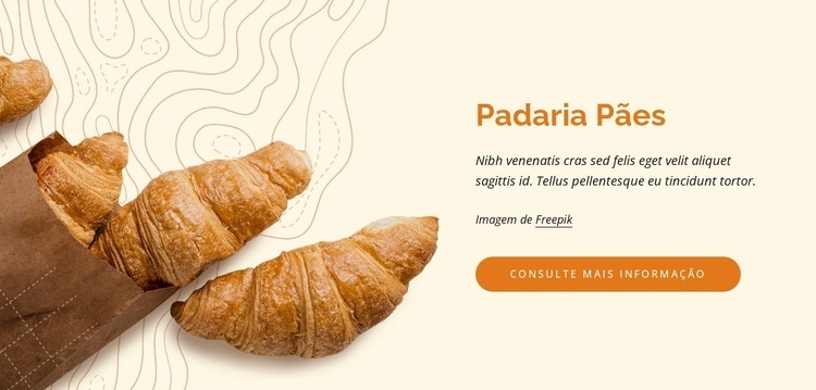 Compre material de padaria e restauração Maquete do site