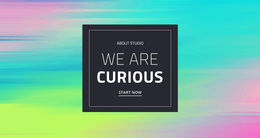 We Are Curious - Webpage Layout