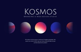 Kosmos Kunst Einfache CSS-Vorlage