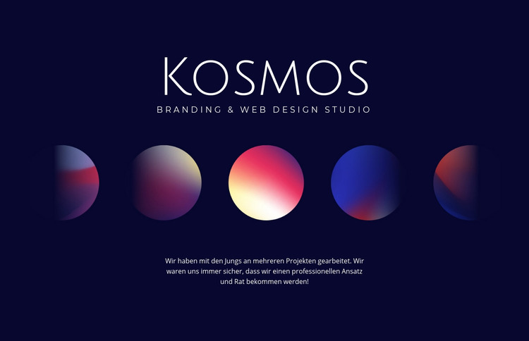 Kosmos Kunst Joomla Vorlage