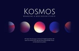 Kosmos Kunst - Anpassbare Professionelle Zielseite