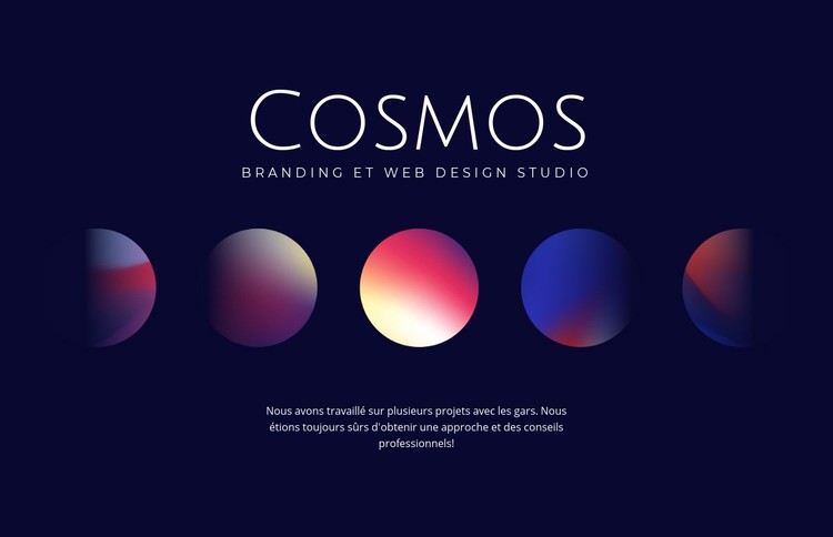 Art cosmos Modèle CSS