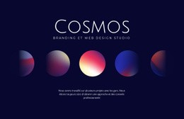 Art Cosmos - Modèle D'Une Page