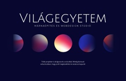 Kozmosz Művészet - Céloldal Sablon