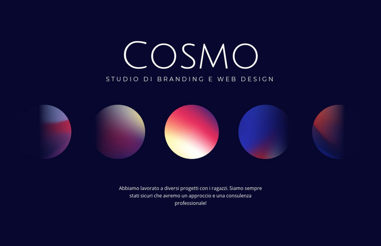 Arte del cosmo Modello HTML