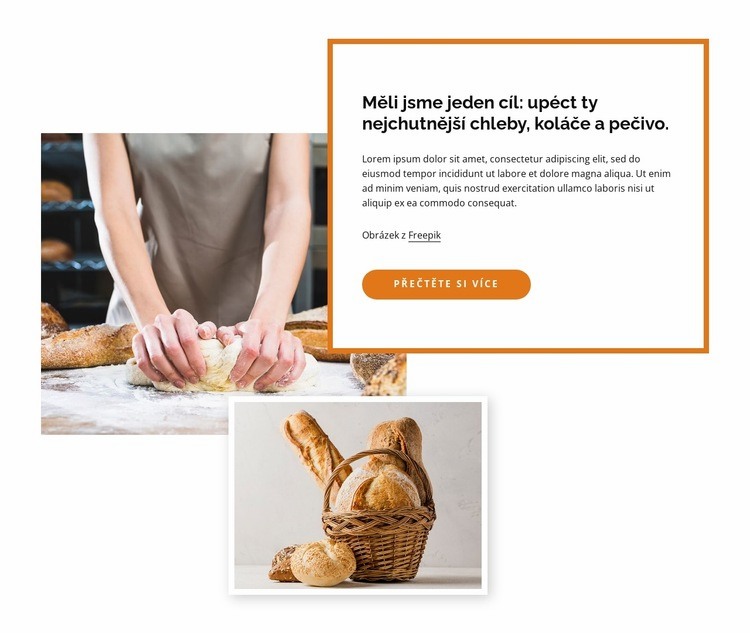 Pečeme ochutnávkové chleby Šablona webové stránky