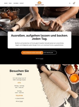 Bestes Brot plus Gebäck HTML-Vorlagen