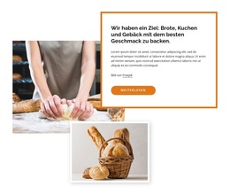 Layout-Funktionalität Für Wir Backen Leckere Brote