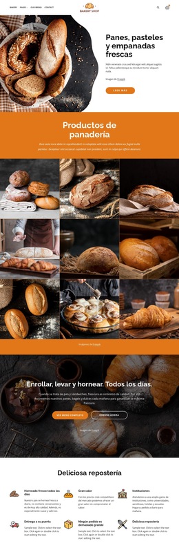 Panes Y Pasteles Frescos - Plantilla Para Agregar Elementos A La Página
