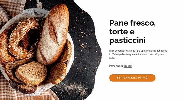 Prodotti da forno freschi e deliziosi Modelli di Website Builder