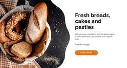 Fresh And Delicious Baked Goods - Single Page Website Template