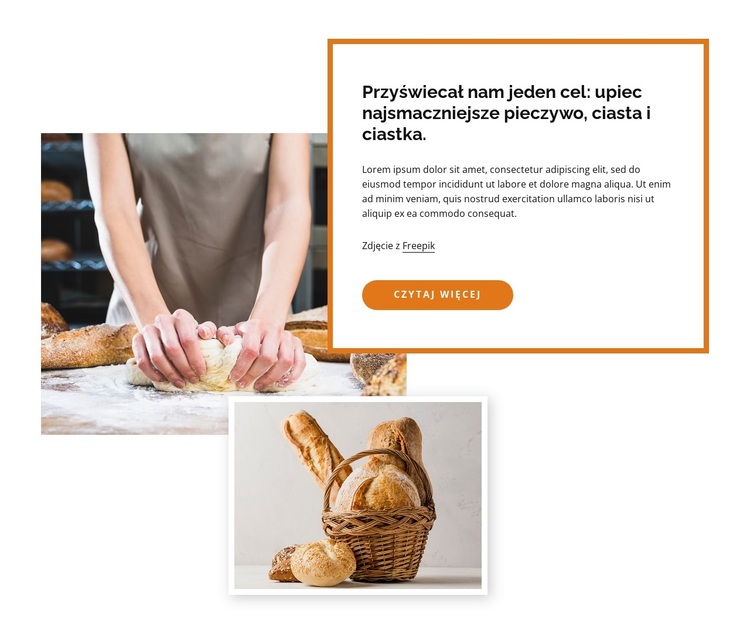 Pieczemy smakowite chleby Motyw WordPress