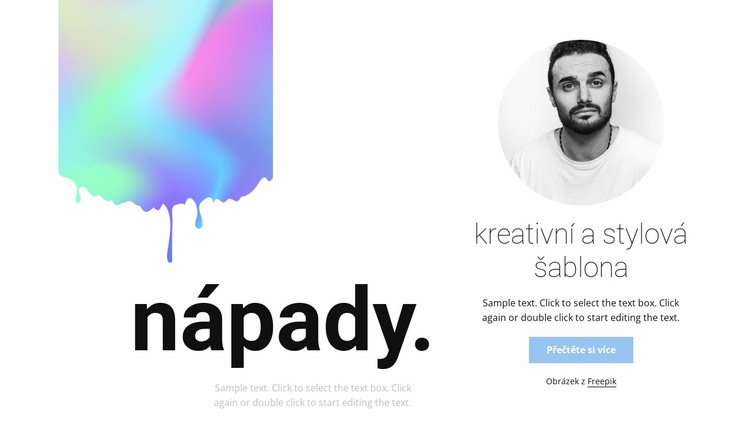 Kreativní a stylové Šablona CSS