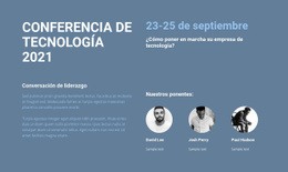 Conferencia De Tecnología - Diseño Creativo De Sitios Multipropósito