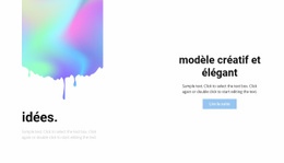 Créatif Et Élégant - HTML Web Page Builder