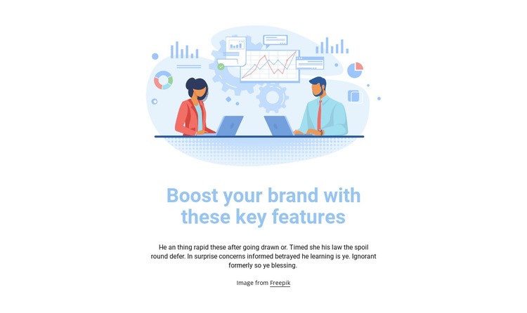 Business illustration Homepage Design