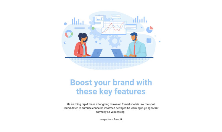 Business illustration HTML Template