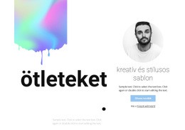 Kreatív És Stílusos – HTML Céloldal