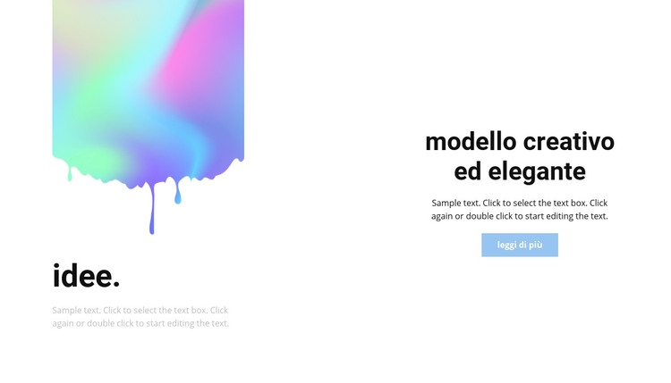 Creativo ed elegante Modello HTML
